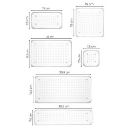 Aberto Design Set de Organizadores de Cajones Transparentes